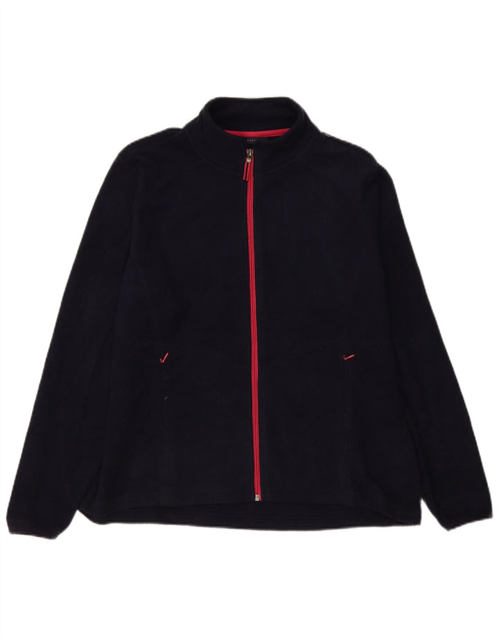 Maglione in pile da donna Marks & Spencer UK 18 XL poliestere blu navy
