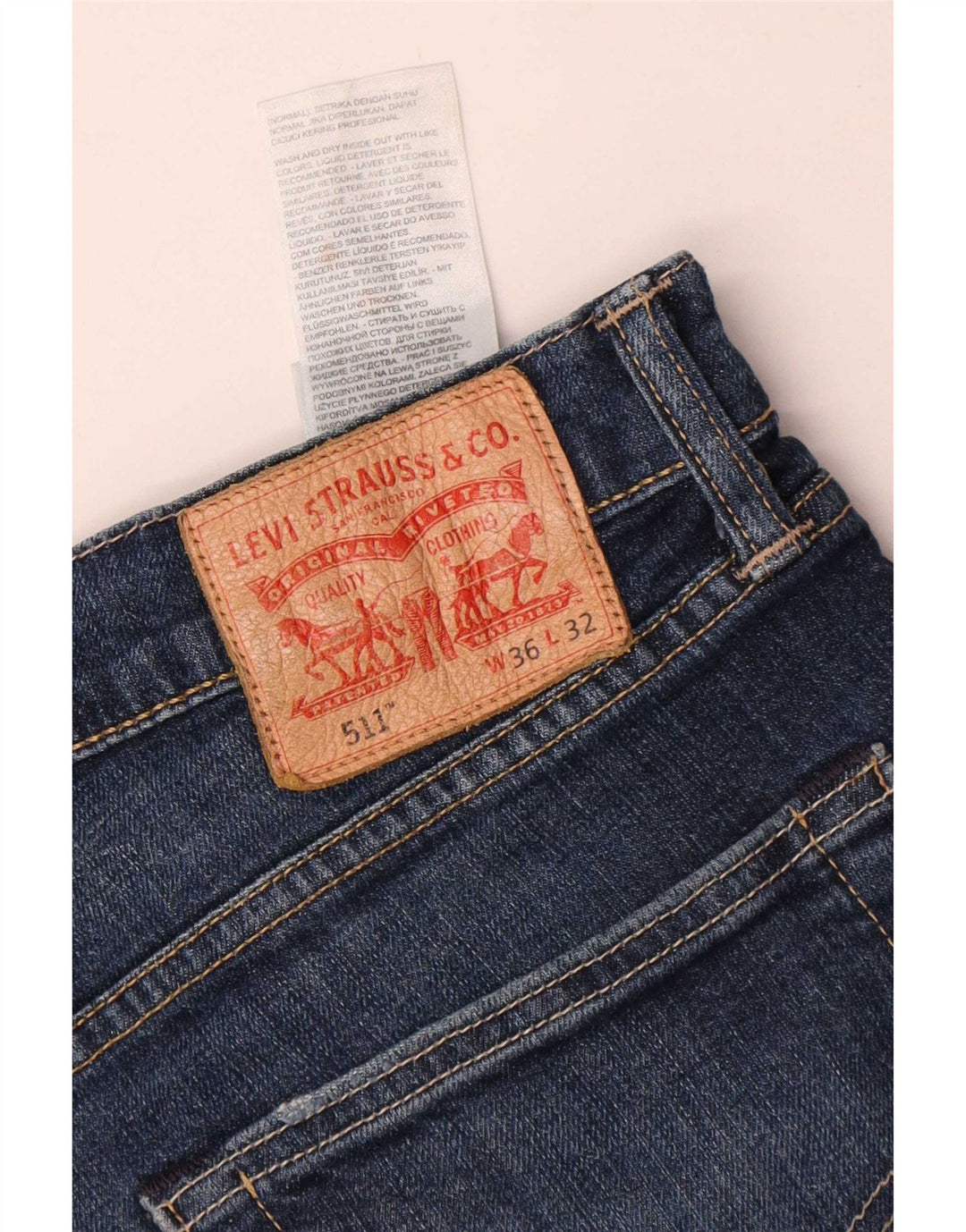 Jeans Levi's Uomo 511 Slim W36 L28 Cotone Blu