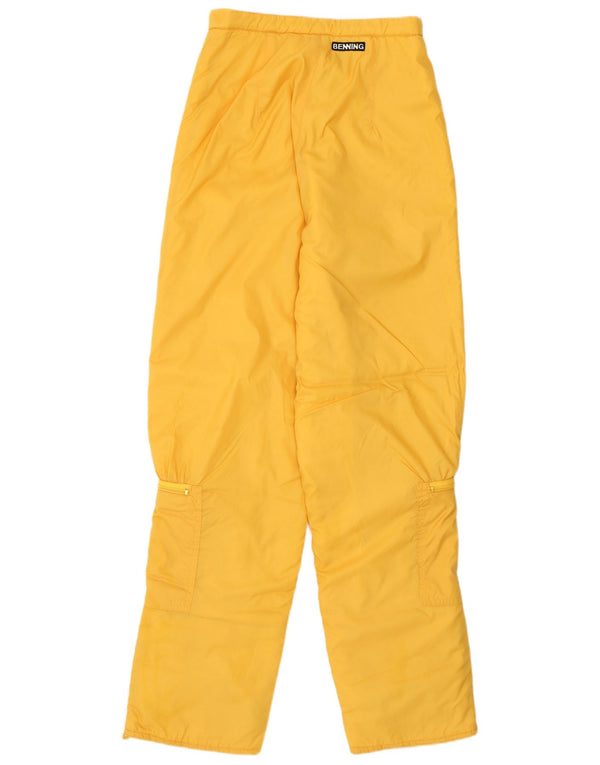 Pantaloni da sci a vita alta da donna Belfe IT 46 Large Giallo Poliammide