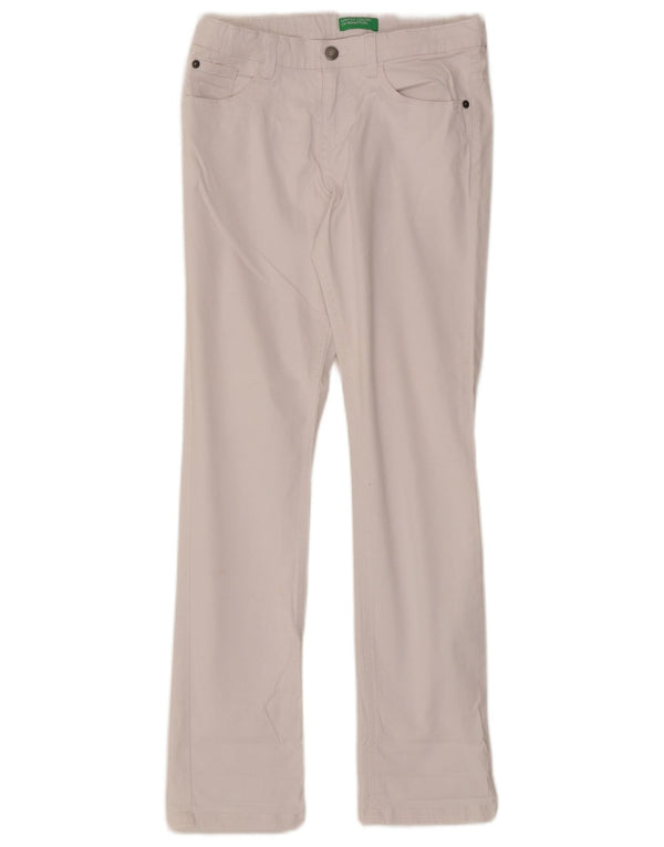 Jeans slim per bambina Benetton 11-12 anni 2XL W28 L29 Cotone bianco