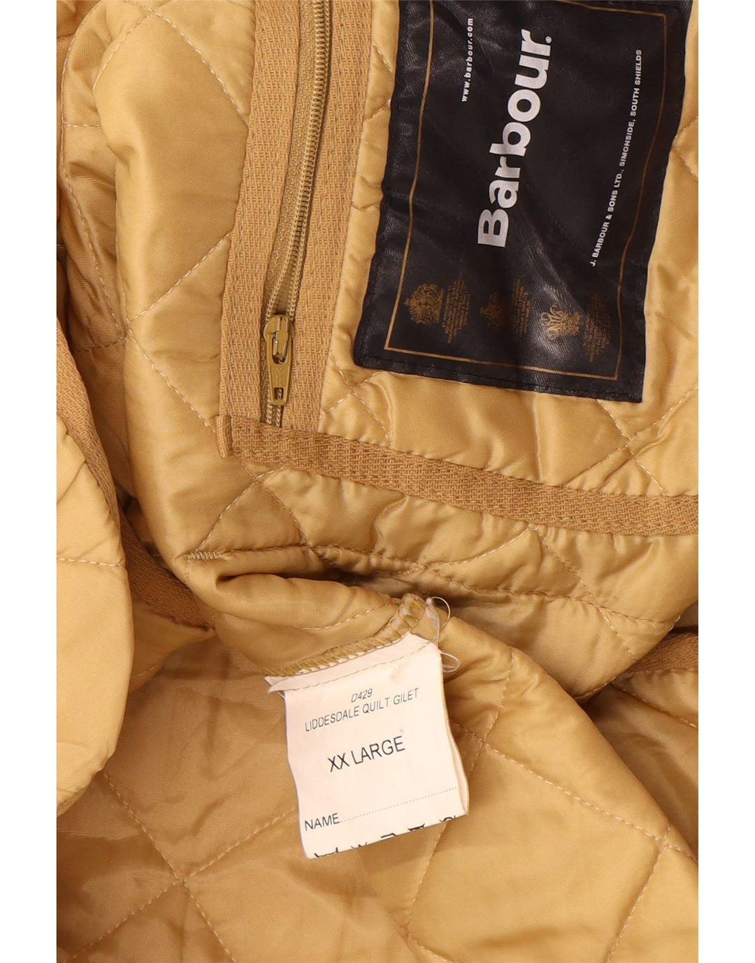 Gilet trapuntato da uomo Barbour UK 44 2XL Poliammide beige