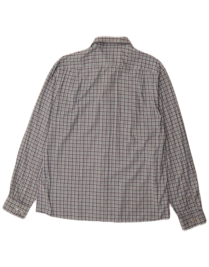 Camicia da uomo slim fit elasticizzata Tommy Hilfiger taglia 16 1/2 grande quadri blu