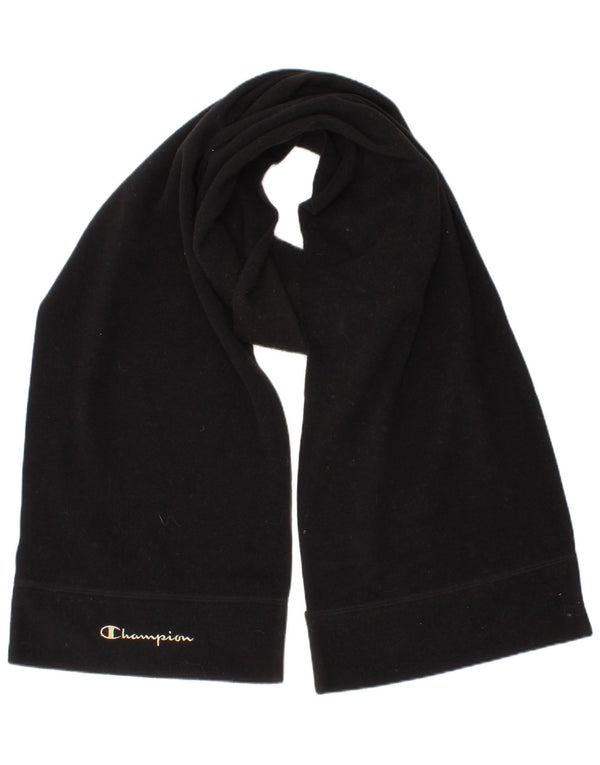 Champion Womens Fleece Rectangle Scarf One Size Black Polyester