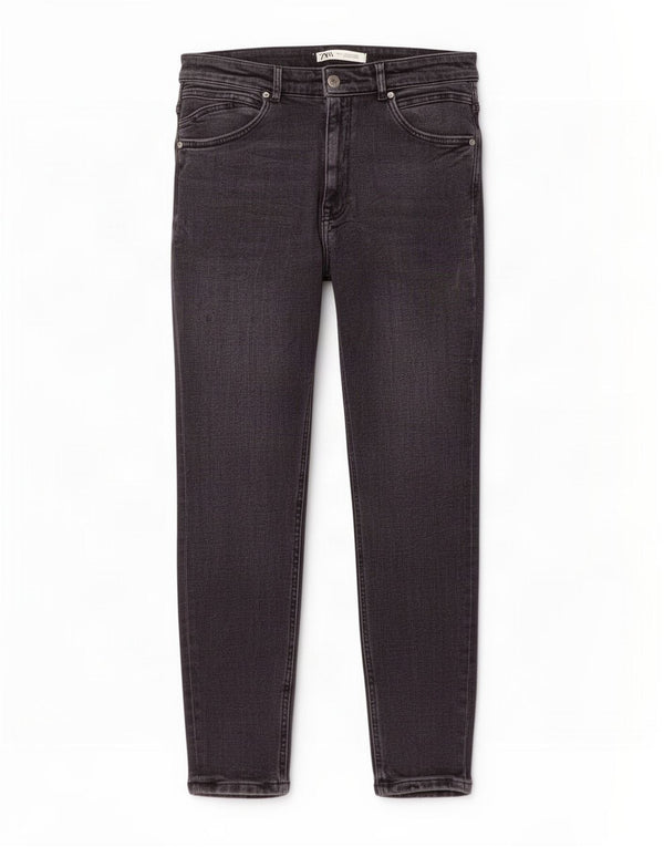 Jeans skinny da uomo Zara EU 42 Large W32 L27 Grigio
