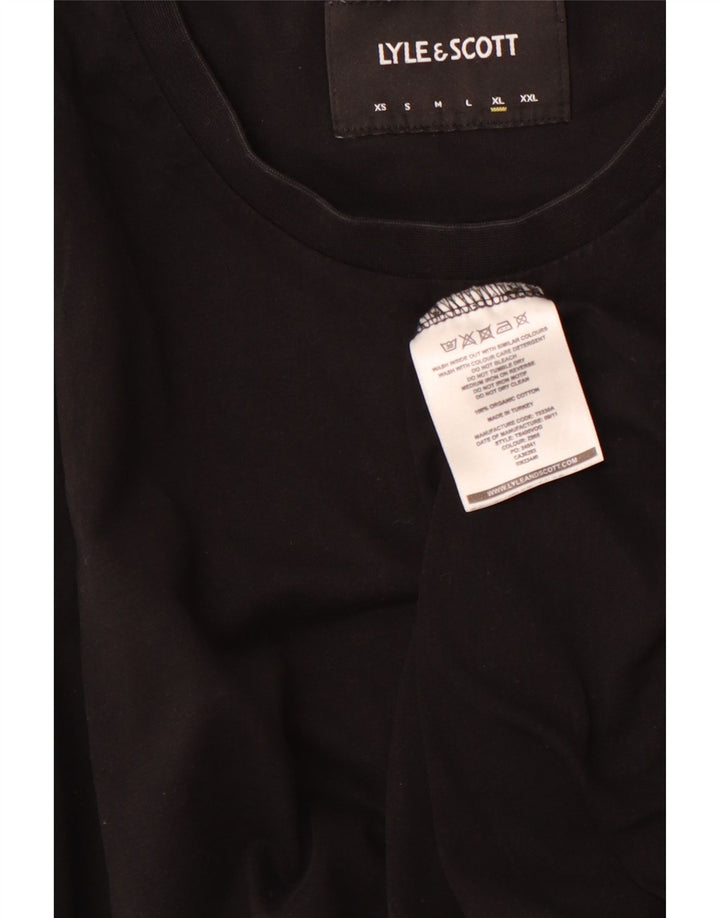 T-shirt da uomo LYLE & SCOTT Top XL in cotone nero