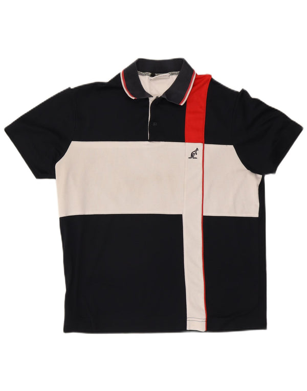Polo da uomo AUSTRALIAN L'ALPINA IT 50 Medium Navy Blue Colourblock