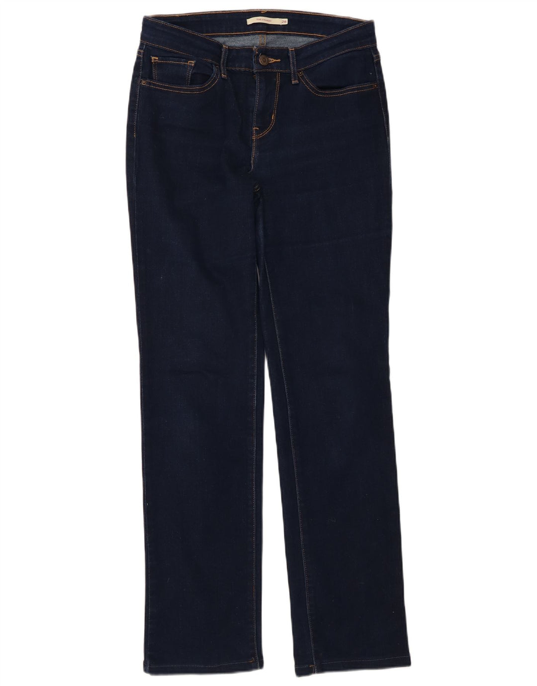 Jeans dritti Levi's 714 da donna W28 L30 cotone blu navy