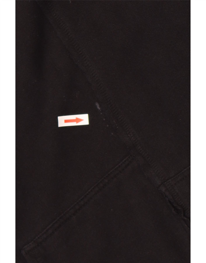 Felpa con cappuccio da uomo Zara grande in cotone nero
