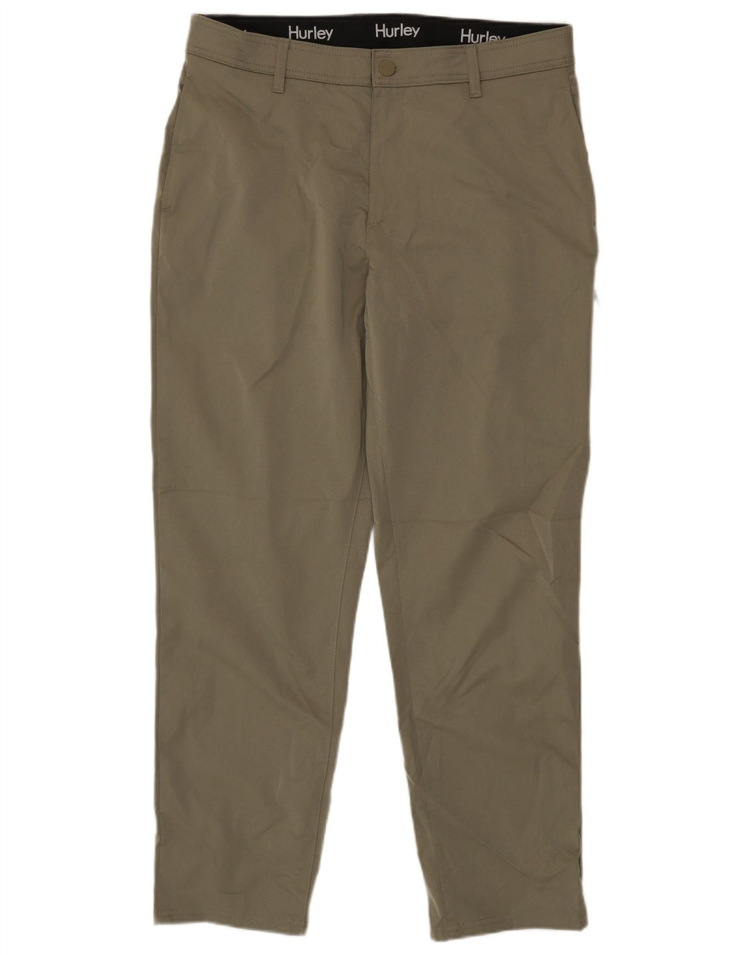 Pantaloni chino affusolati da uomo Hurley W36 L32 poliestere kaki