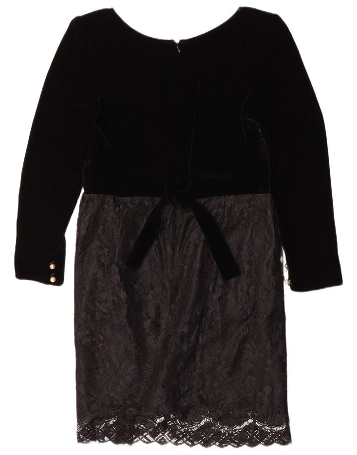 Abito a trapezio a maniche lunghe da donna Clara Della Giovanna IT 44 Medio Nero
