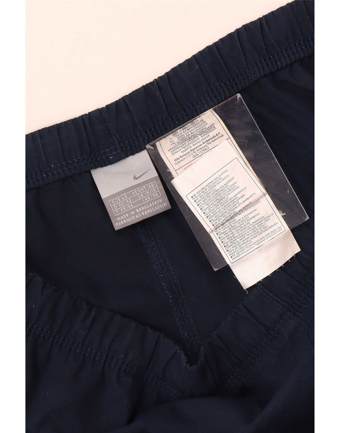 Pantaloni da tuta da donna Nike UK 14/16 Large in poliestere blu navy