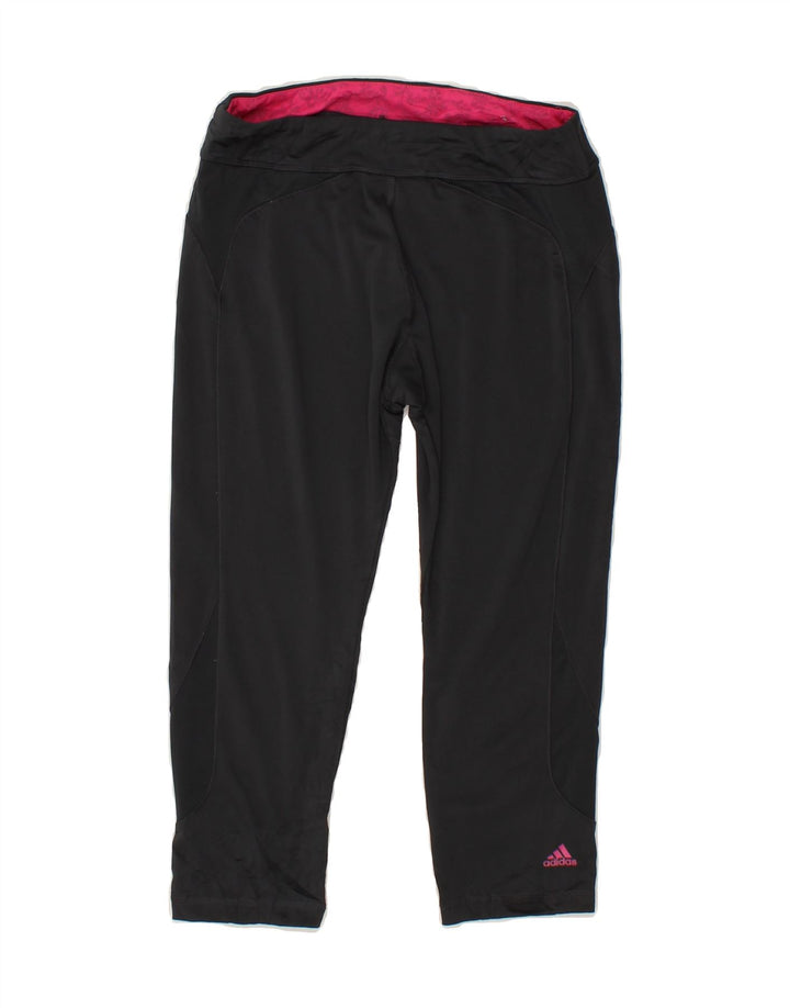 ADIDAS Womens Leggings UK 10 Small  Grey Vintage Adidas and Second-Hand Adidas from Messina Hembry 