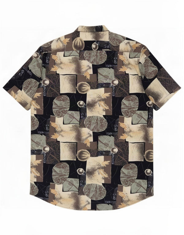 Vintage Mens Abstract Pattern Shirt Size 42/43 Large Multicoloured