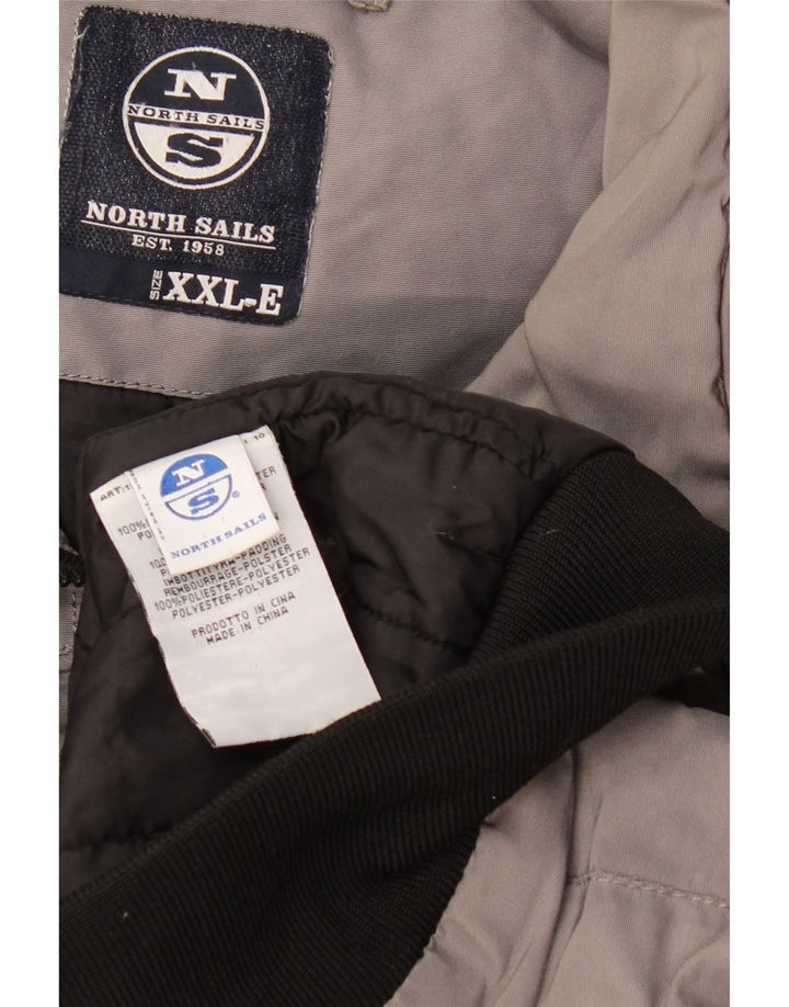 Giubbotto bomber da uomo North Sails UK 44 2XL Poliestere color block grigio