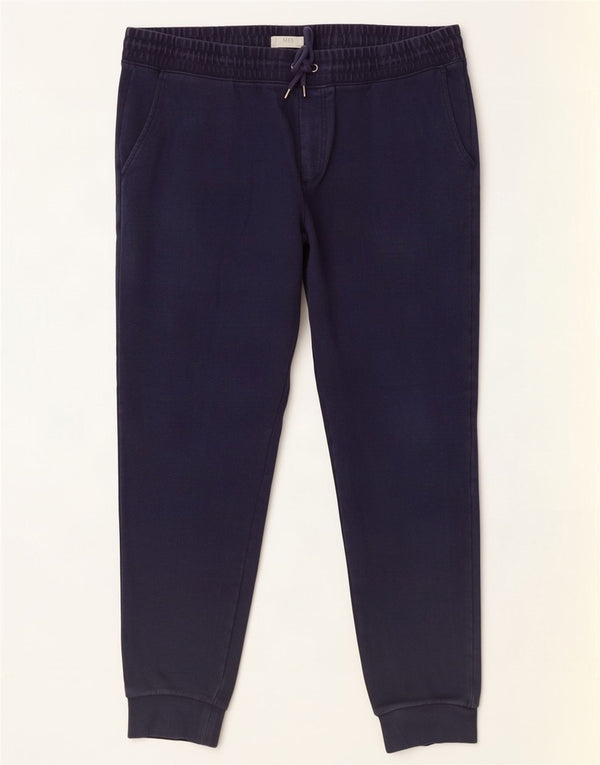 Pantaloni da tuta da uomo Marks & Spencer Joggers 2XL Cotone blu navy