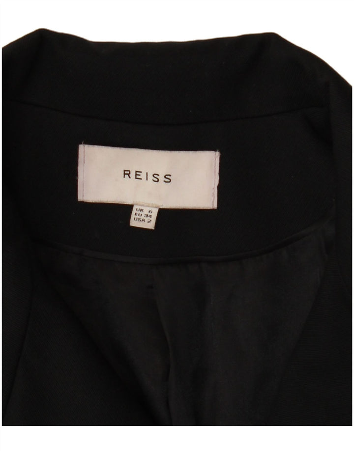 REISS Womens Blazer Jacket UK 6 XS Black