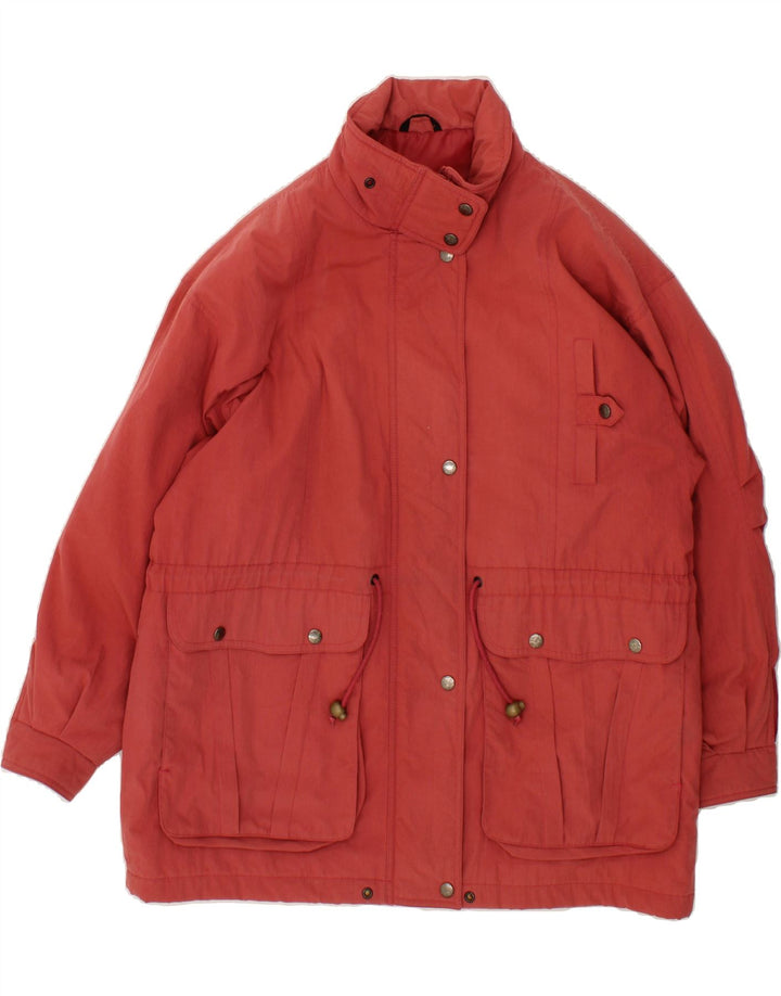 C&A Womens Padded Coat UK 16 Large Red Polyamide Vintage C&A and Second-Hand C&A from Messina Hembry 