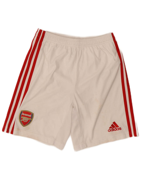Pantaloncini sportivi Adidas Arsenal Graphic da ragazzo 13-14 anni in poliestere bianco