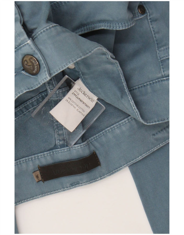 Pantaloni casual slim da donna Jeckerson W31 L29 cotone blu