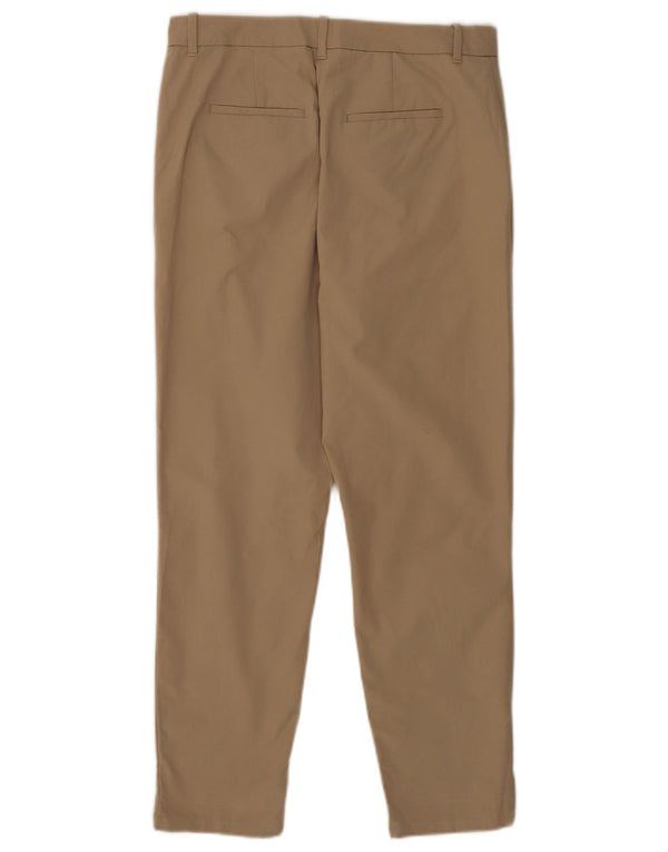 Pantaloni chino affusolati da donna Marks & Spencer UK 10 piccoli W30 L26 Beige