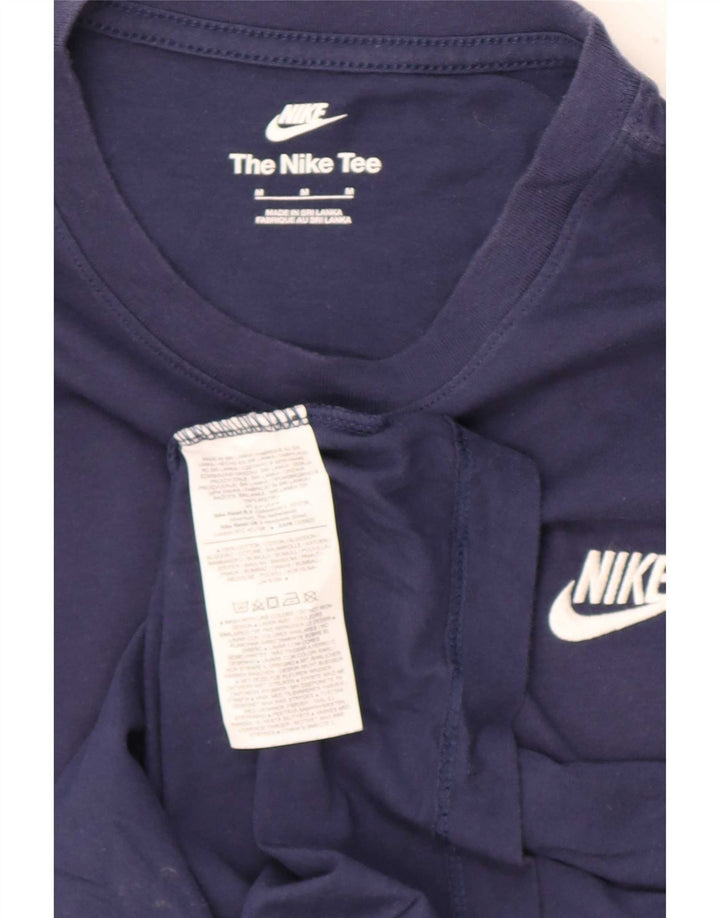 T-shirt da uomo Nike Top in cotone blu navy medio