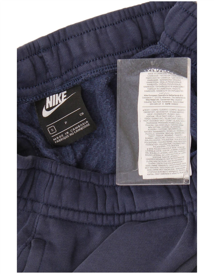 Pantaloni da tuta da uomo NIKE Joggers piccoli in cotone blu navy