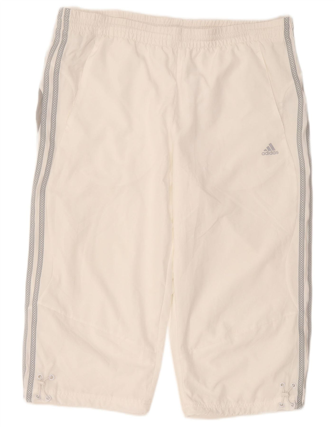 Pantaloncini sportivi Adidas Climalite da uomo grandi in poliestere bianco