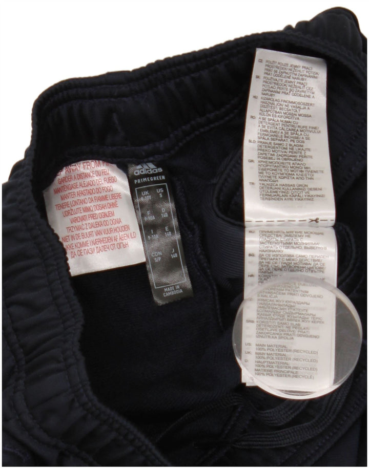 Pantaloni da tuta ADIDAS Primegreen da ragazzo 9-10 anni in poliestere blu navy