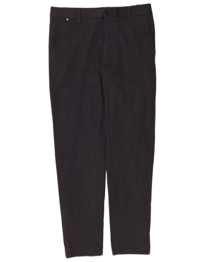 Pantaloni chino vestibilità regolare Kane da uomo Hugo Boss W30 L32 poliestere grigio