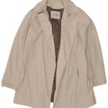 Trench aperto da donna Zara UK 16 grande bianco sporco