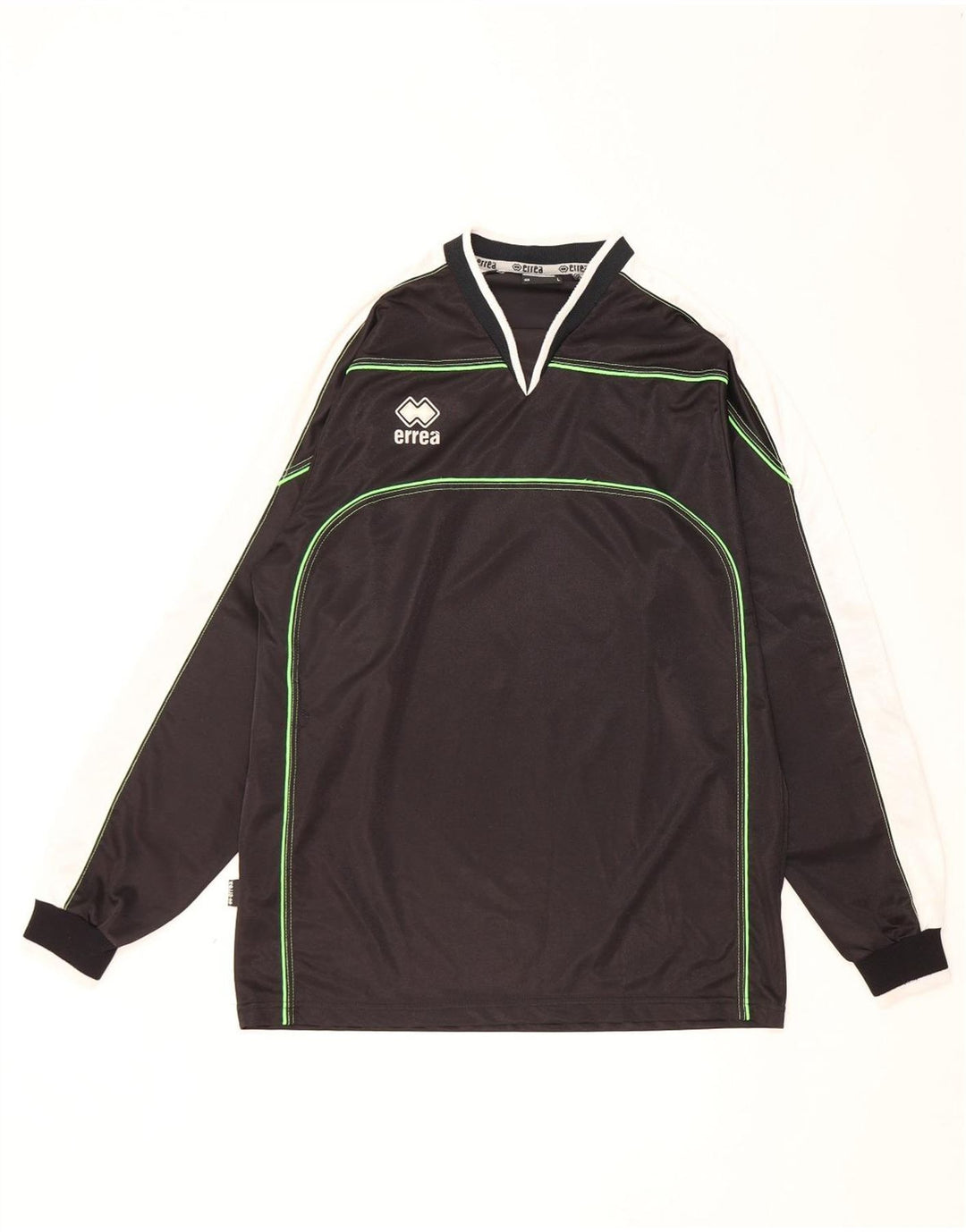 Errea Maglia da uomo a maniche lunghe grande in poliestere color block nero