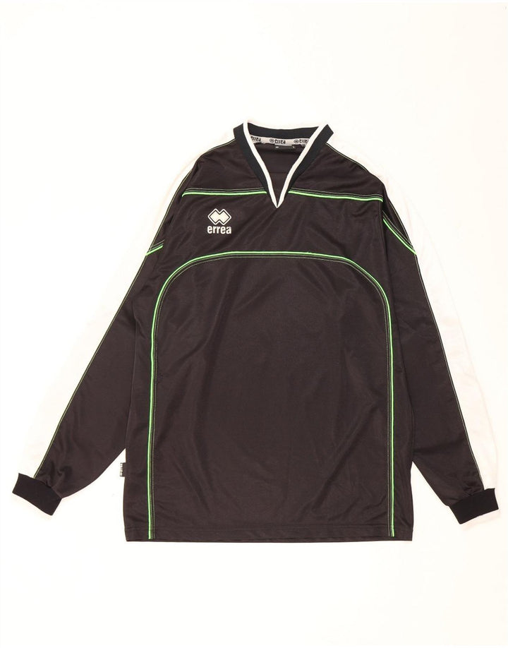 Errea Maglia da uomo a maniche lunghe grande in poliestere color block nero