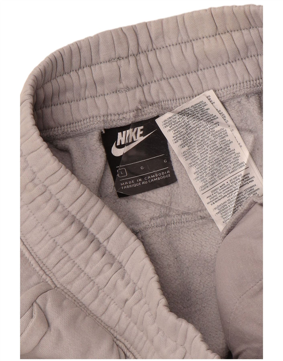 Pantaloni da tuta da uomo Nike Joggers grandi in cotone grigio