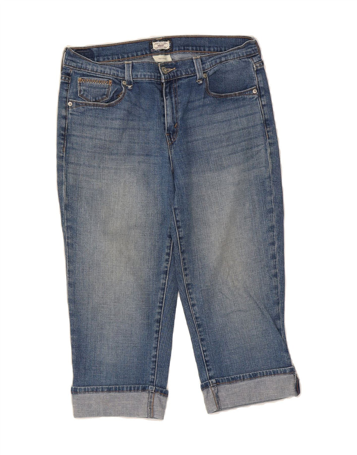 LEVI'S Womens 515 Capri Jeans US 10 Large W32 L20 Blue Cotton Vintage Levi's and Second-Hand Levi's from Messina Hembry 