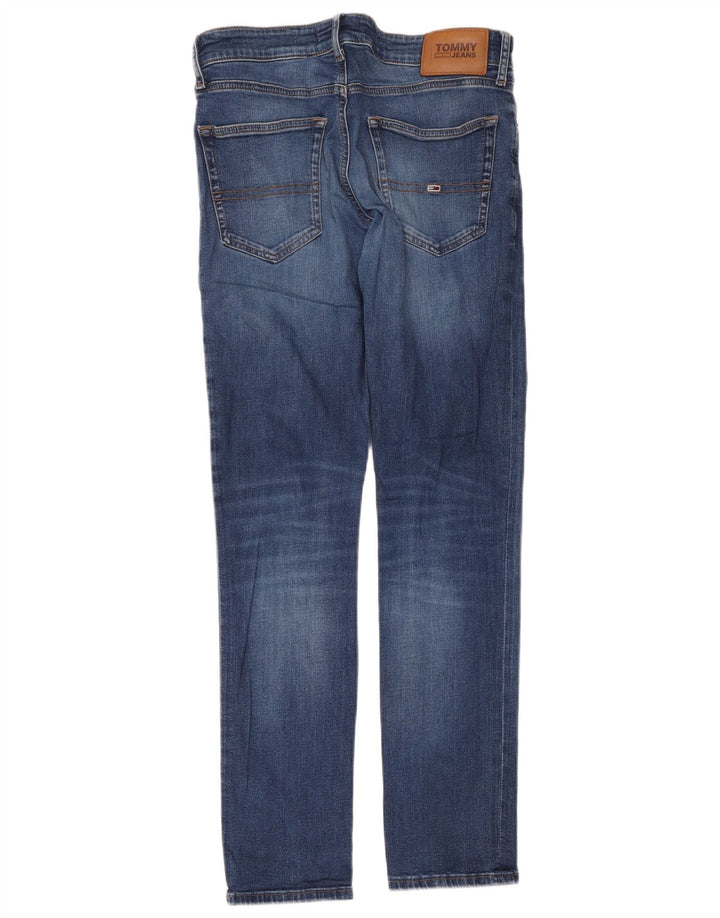 Jeans slim da uomo Tommy Hilfiger W32 L32 cotone blu