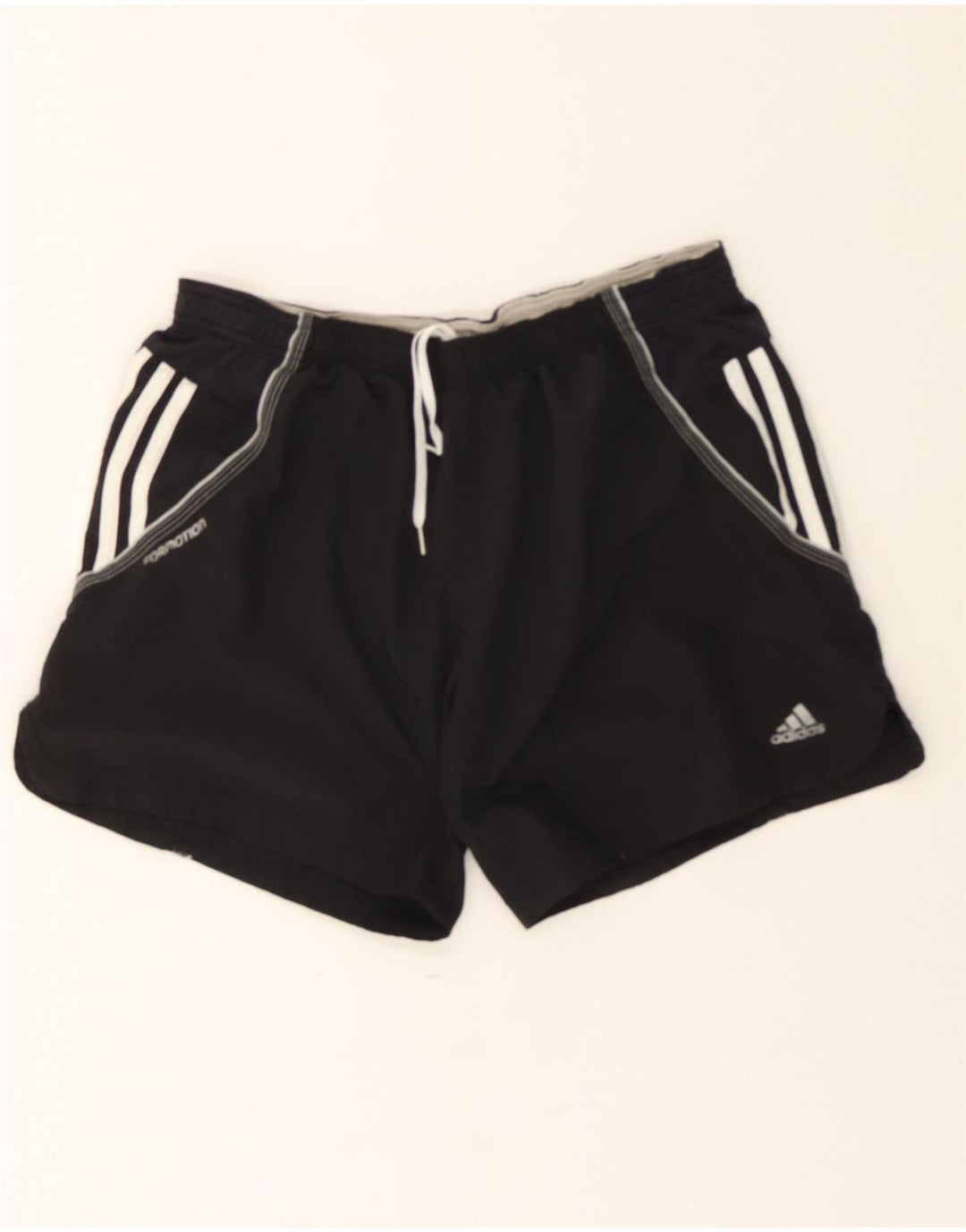 ADIDAS Womens Sport Shorts UK 16 Large Black Polyester Vintage Adidas and Second-Hand Adidas from Messina Hembry 