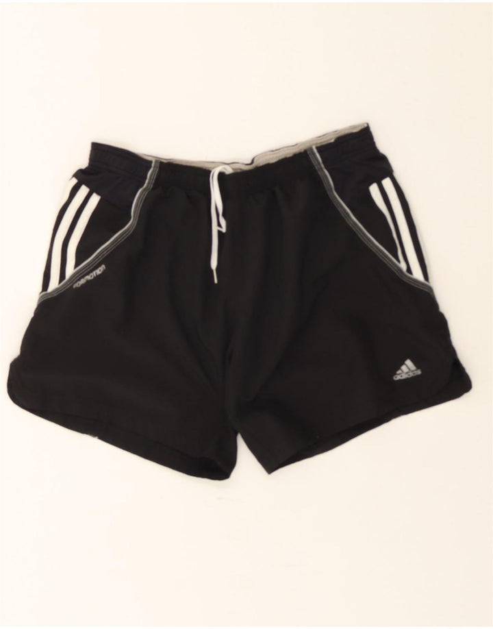 ADIDAS Womens Sport Shorts UK 16 Large Black Polyester Vintage Adidas and Second-Hand Adidas from Messina Hembry 