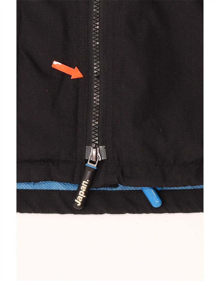 Giacca antipioggia da uomo con cappuccio Superdry Windcheater UK 40 Large Black Colourblock