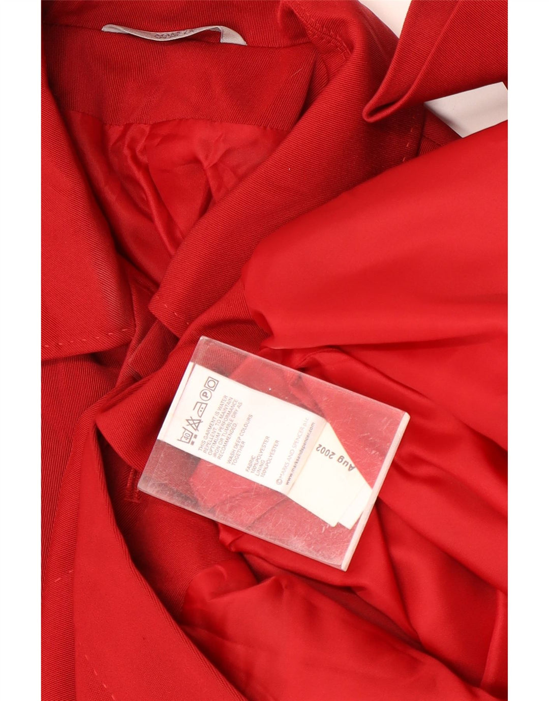 Soprabito da donna Marks & Spencer UK 8 piccolo poliestere rosso