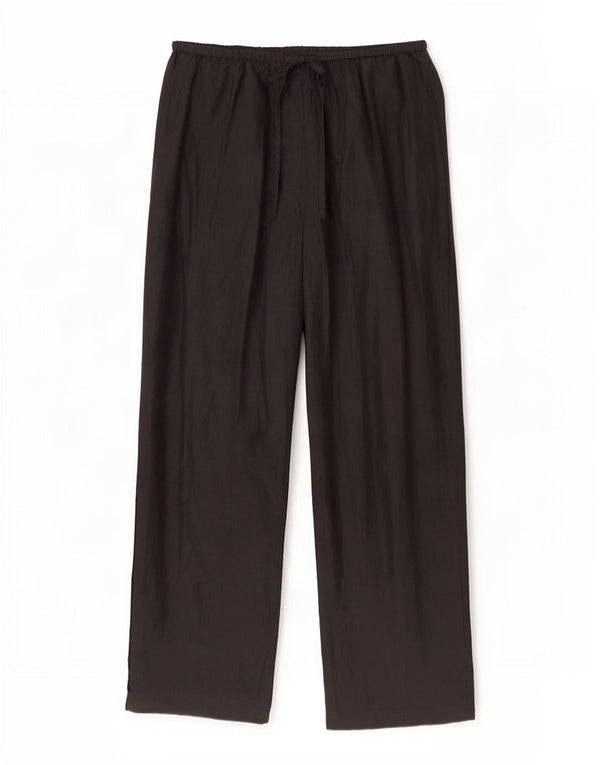 Pantaloni casual larghi da donna Monsoon UK 12 Medium W32 L30 Seta nera