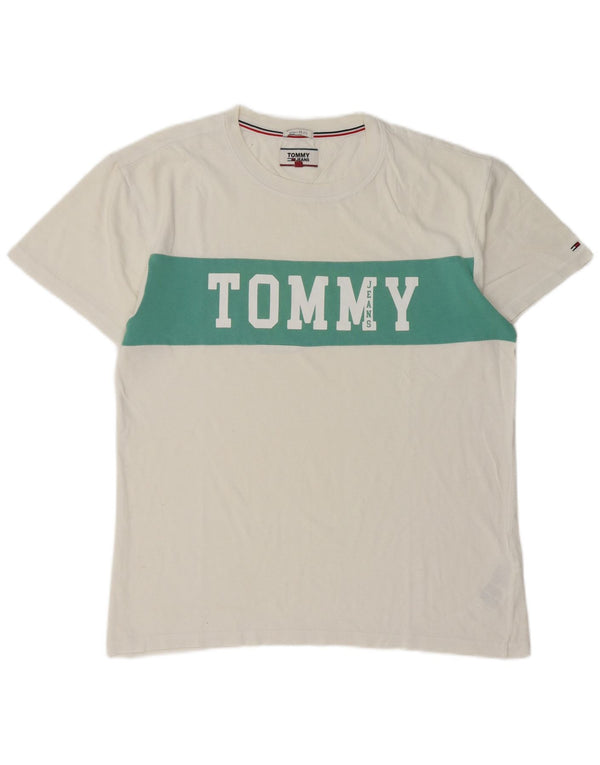 T-shirt grafica da uomo Tommy Hilfiger Top color bianco medio