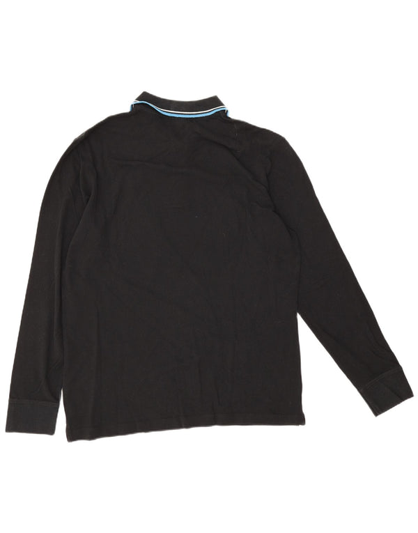 Polo Diadora Uomo Manica Lunga XL Cotone Nero