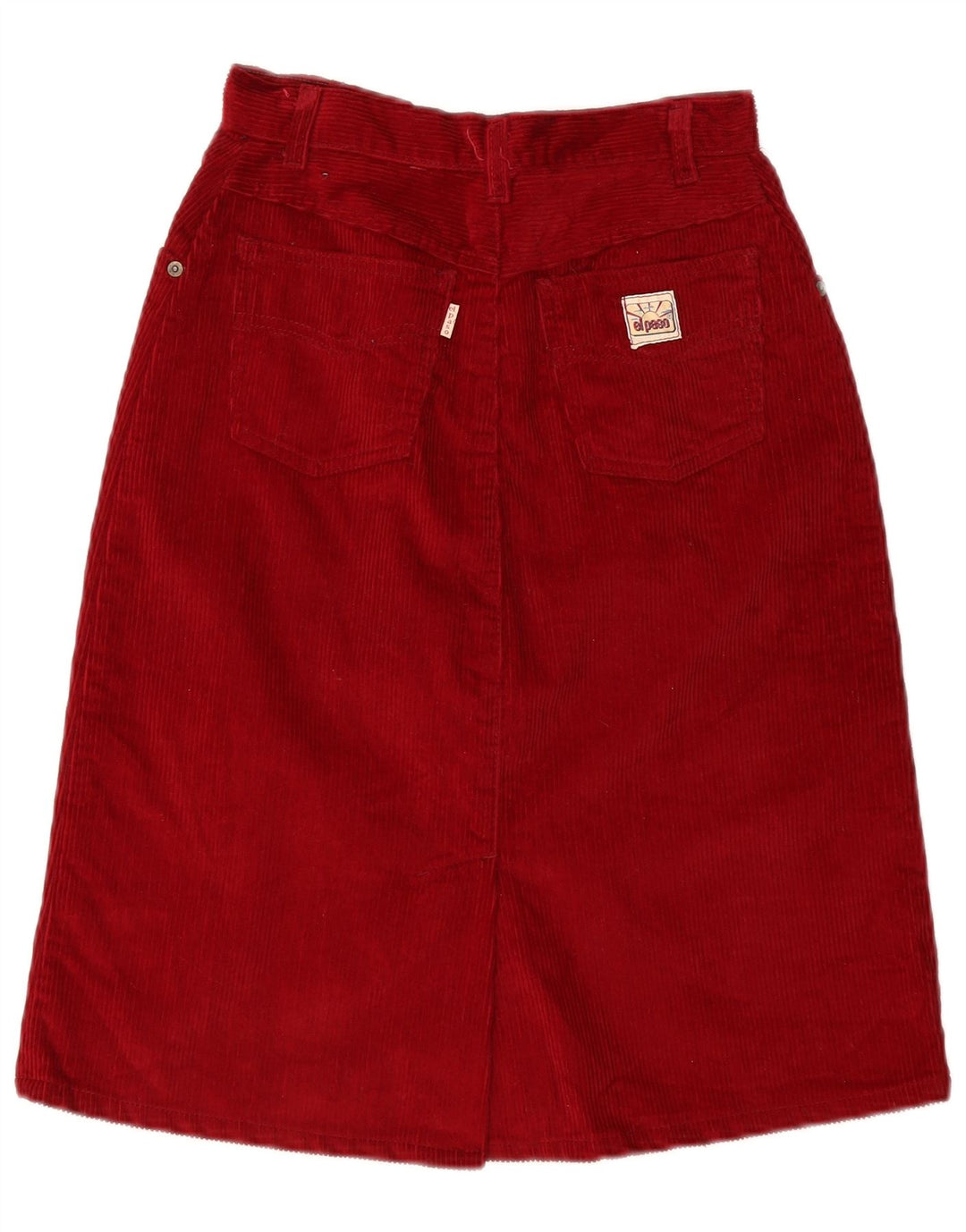 Gonna in velluto a coste da donna El Paso IT 44 media W26 cotone rosso