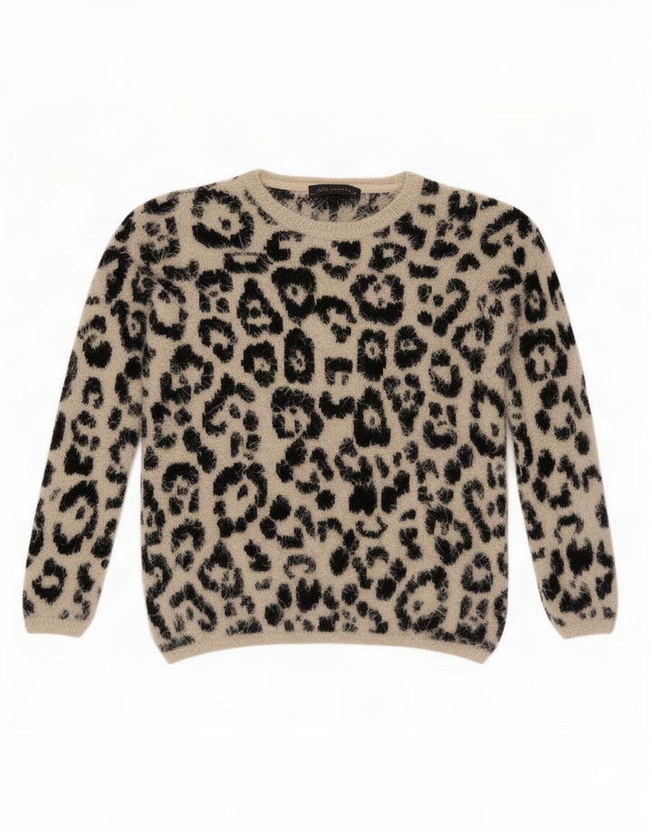 Maglione maglione girocollo da donna Marks & Spencer UK 8 piccolo Beige