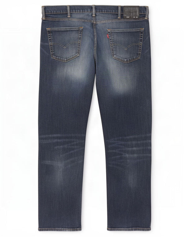 Levi's Uomo 504 Jeans dritti W40 L32 Blu Navy