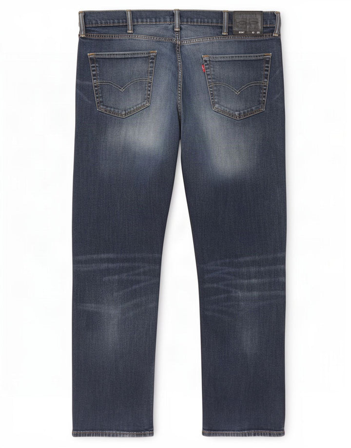Levi's Uomo 504 Jeans dritti W40 L32 Blu Navy