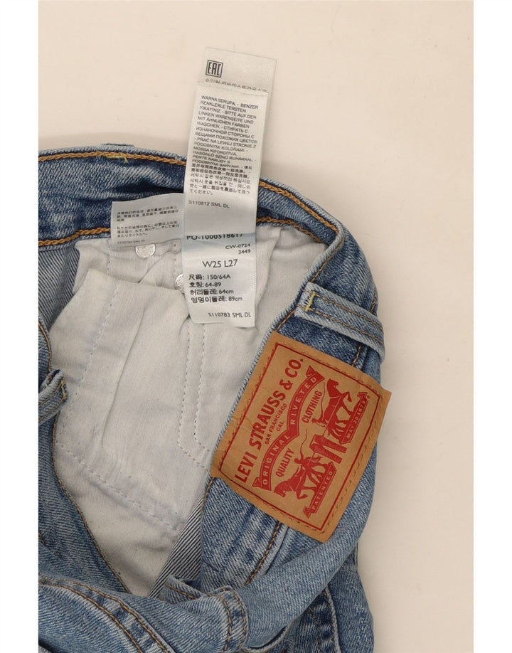 Jeans dritti Ribcage da donna Levi's W25 L27 cotone blu