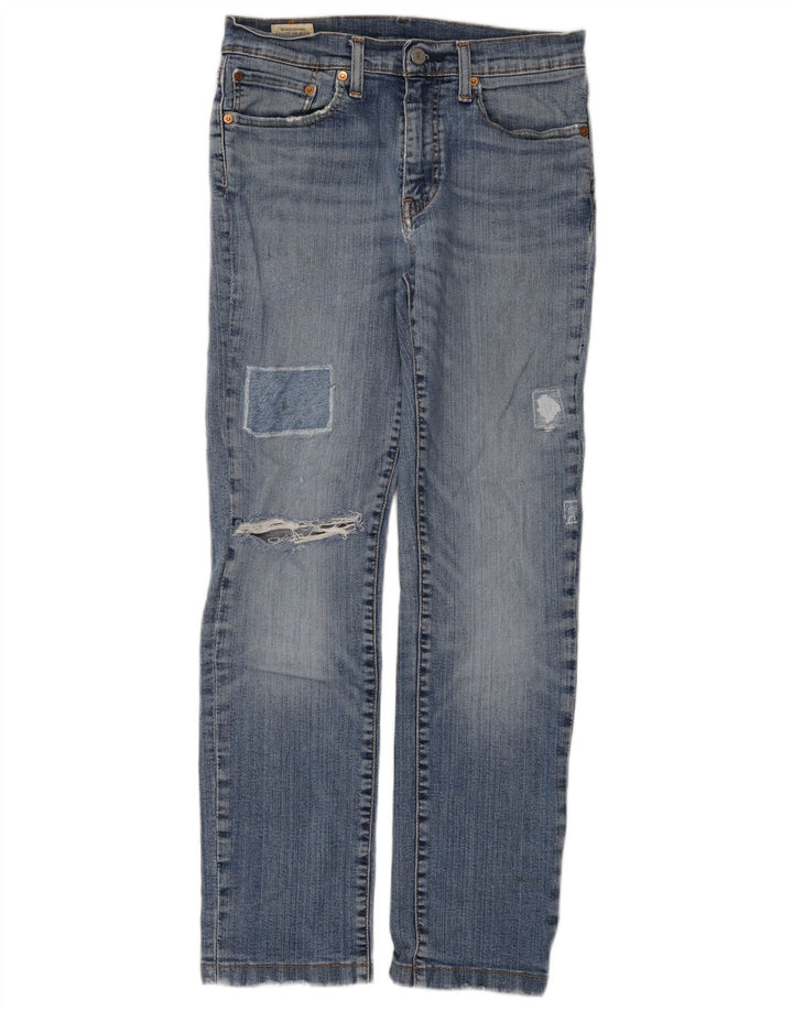 Jeans slim invecchiati da uomo Levi's W31 L29 cotone blu