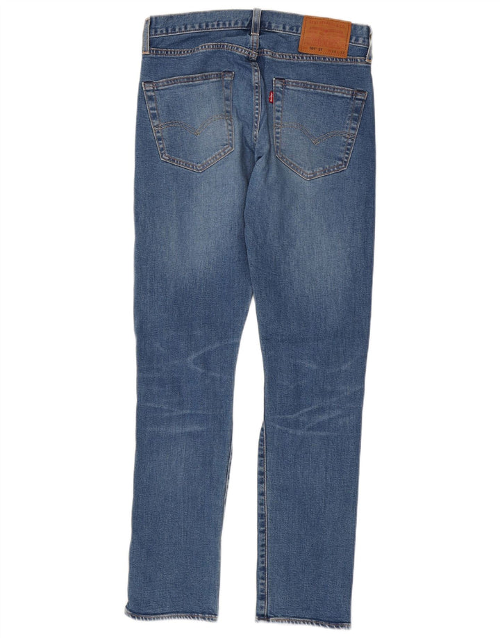 Levi's Uomo 501 Jeans dritti invecchiati W28 L32 Cotone blu