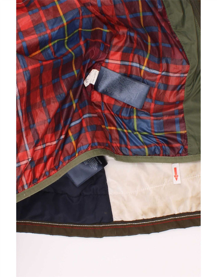 Giacca parka con cappuccio da bambino Tommy Hilfiger 5-6 anni in poliestere kaki